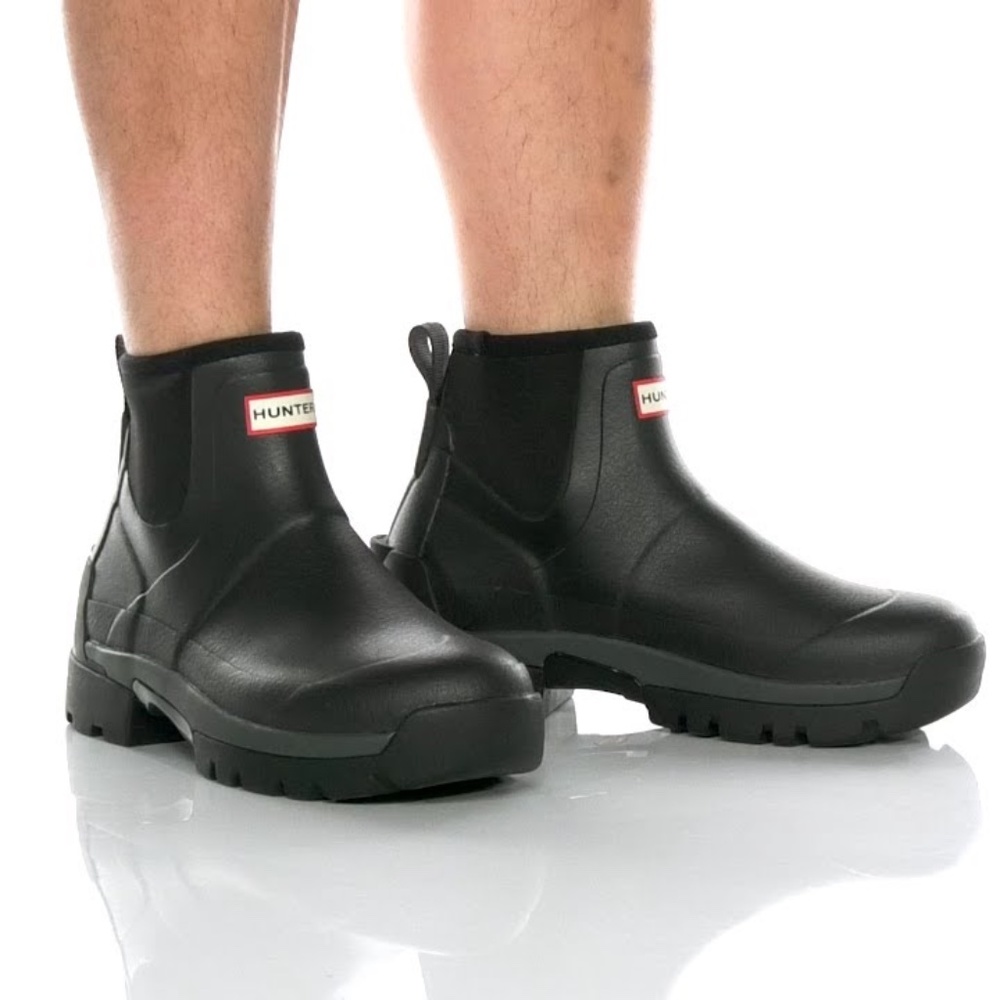 Hunter Black Short Rain Boots